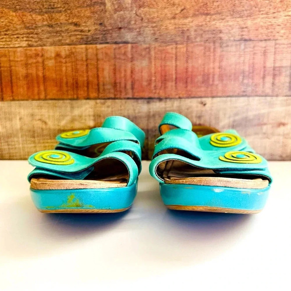 Dansko Sophie Arch Support Leather Wedged Sandals - Picture 4 of 7